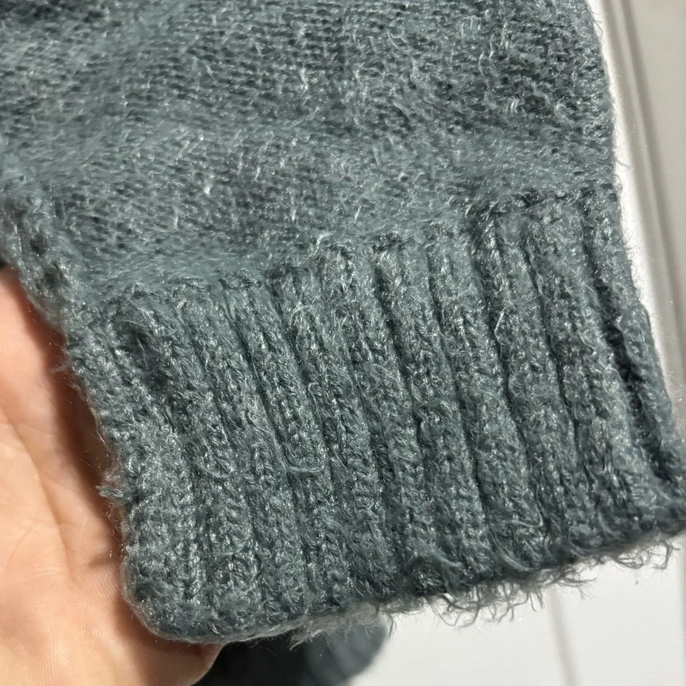 Altar’d State Oversized knit, so soft, loose turtleneck sweater, light aqua